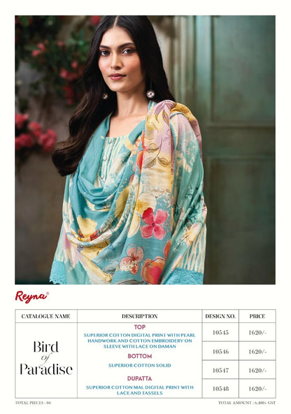 Bird Of Paradise Reyna Cotton Pant Style Suits Exporter India