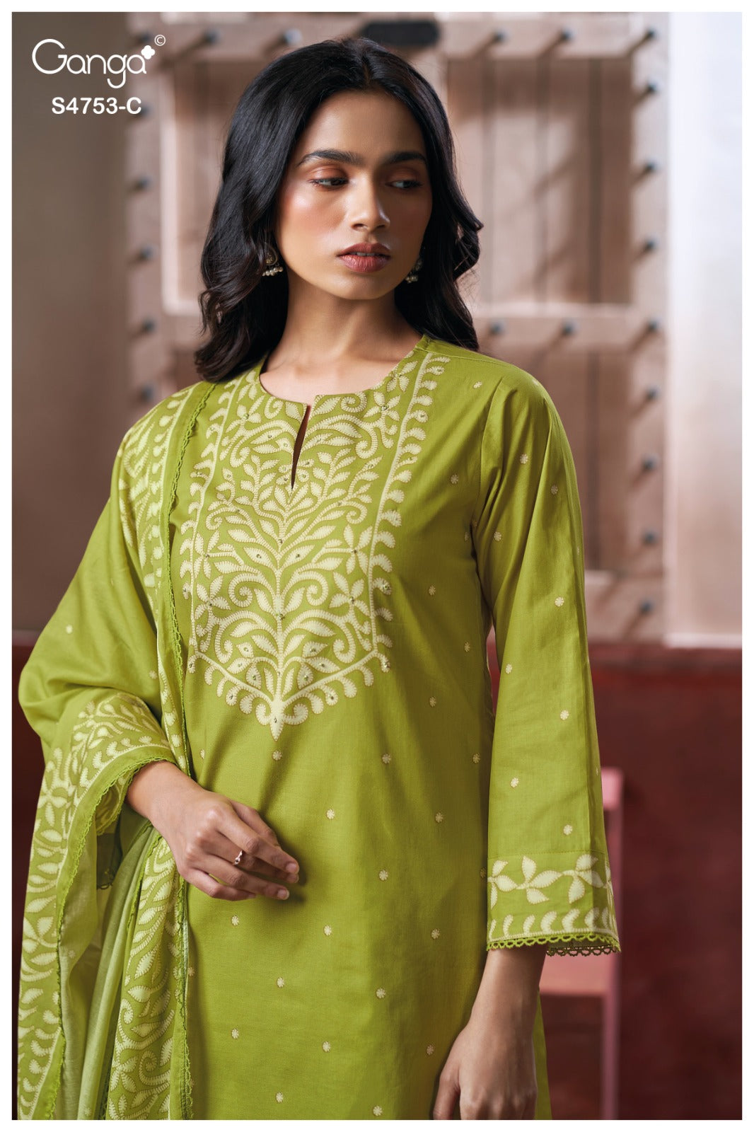 Bireya 4753 Ganga Cotton Plazzo Style Suits Wholesaler India