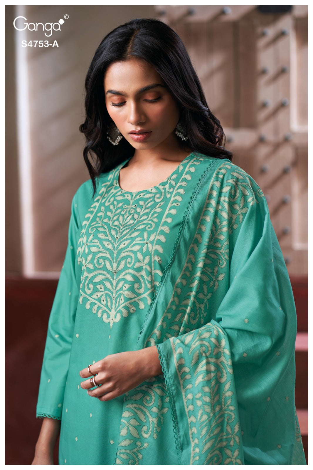 Bireya 4753 Ganga Cotton Plazzo Style Suits Wholesaler India