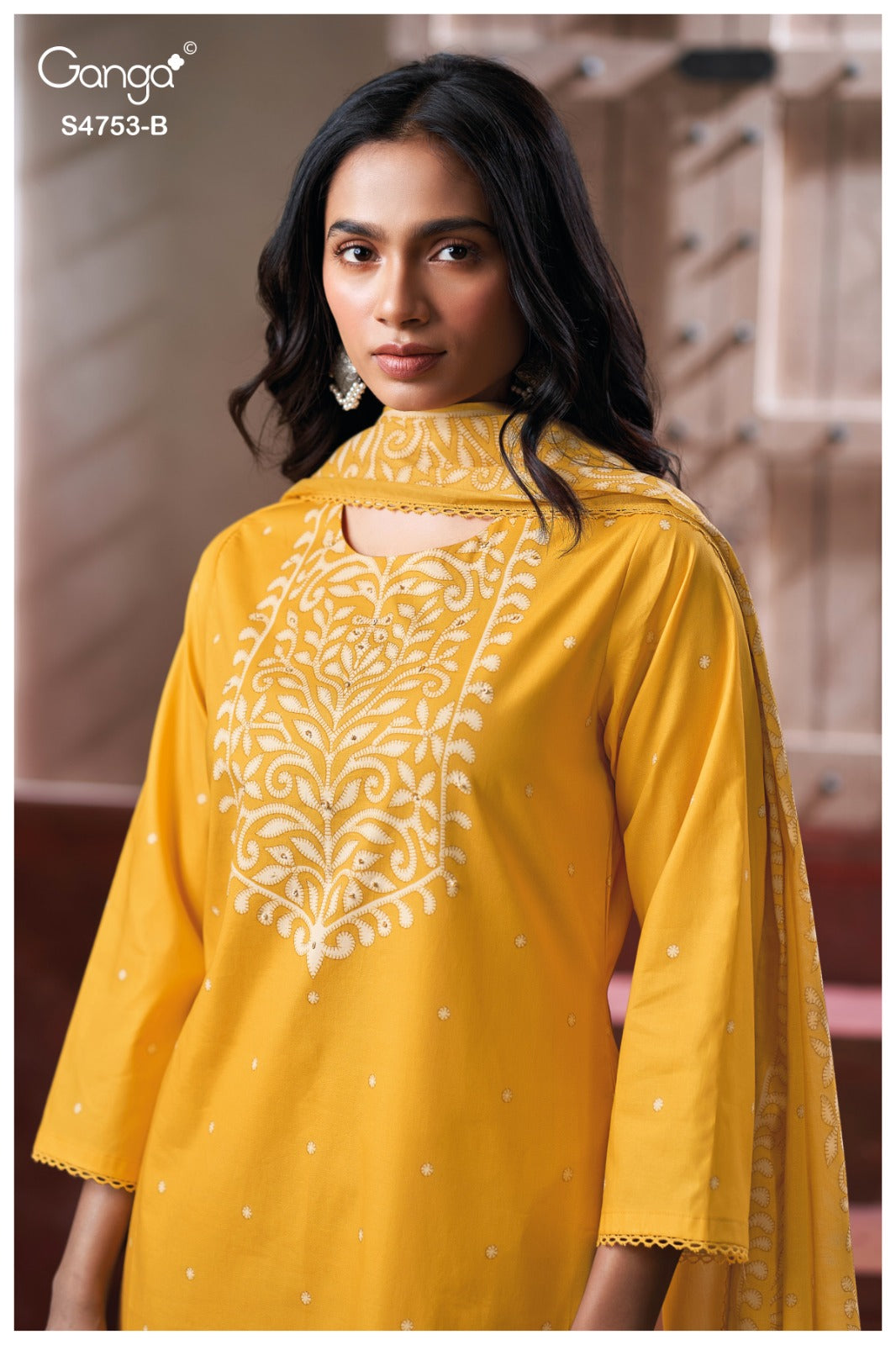 Bireya 4753 Ganga Cotton Plazzo Style Suits Wholesaler India