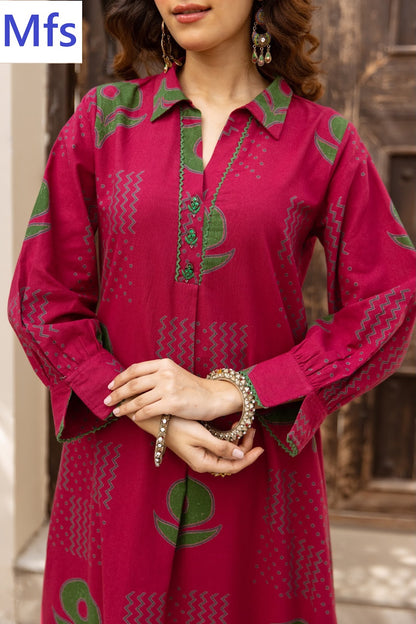 Bishop Style Mfs Cotton Kurti Plazzo Set Exporter