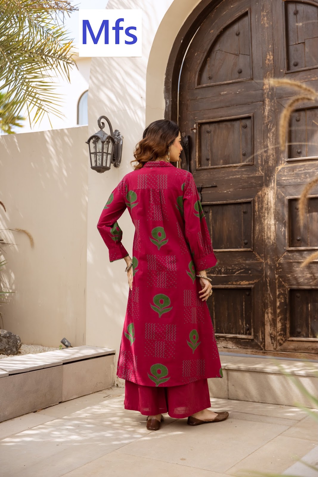 Bishop Style Mfs Cotton Kurti Plazzo Set Exporter