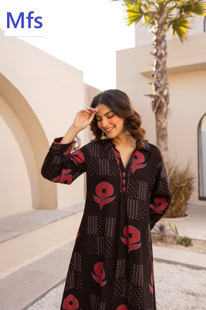 Bishop Style Mfs Cotton Kurti Plazzo Set Exporter