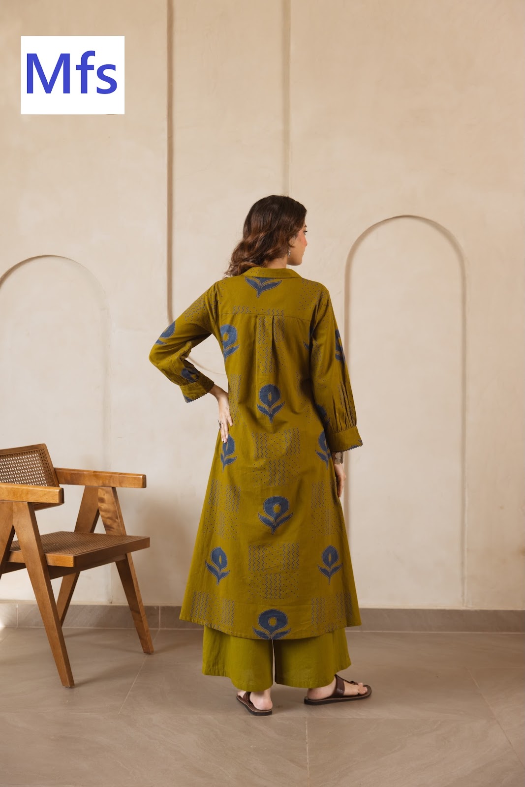 Bishop Style Mfs Cotton Kurti Plazzo Set Exporter