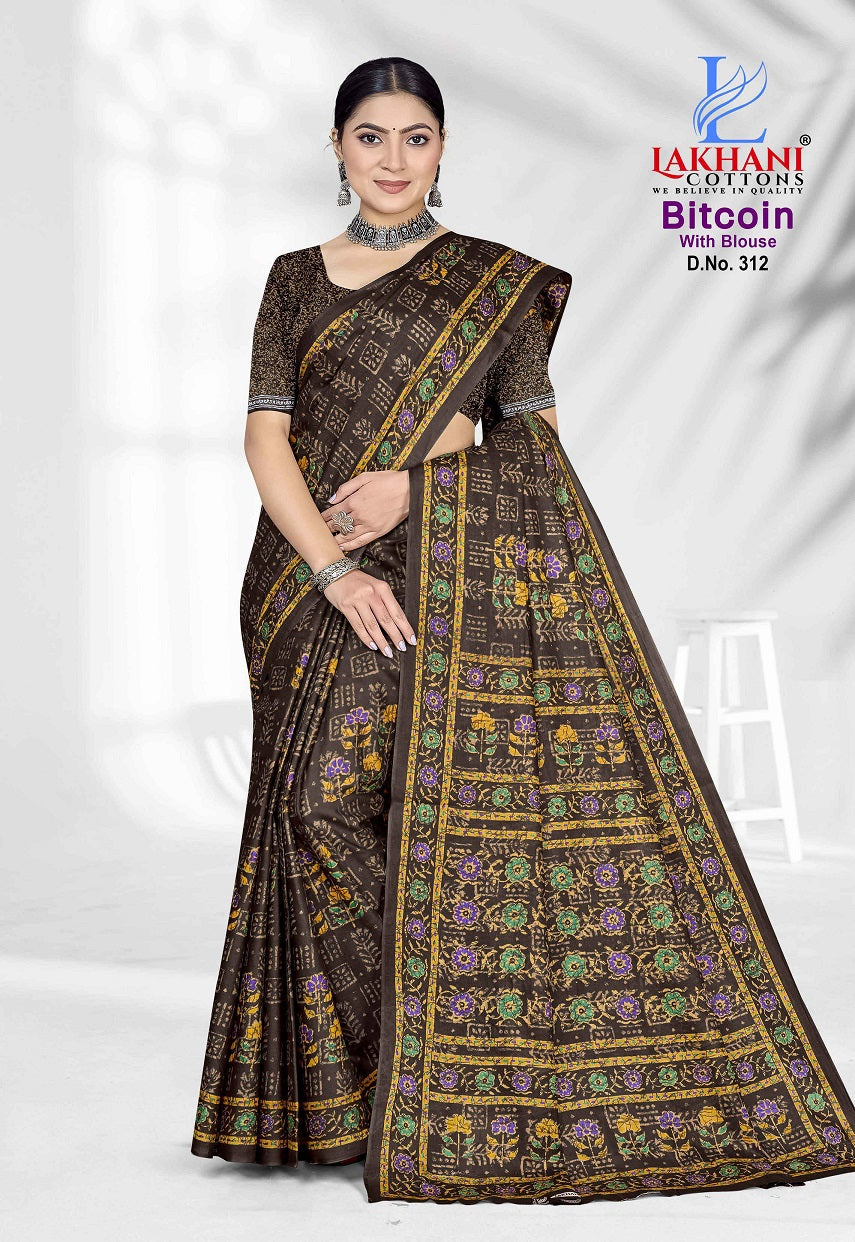 Bitcoin Vol 3 Lakhani Cotton Sarees Wholesale Price
