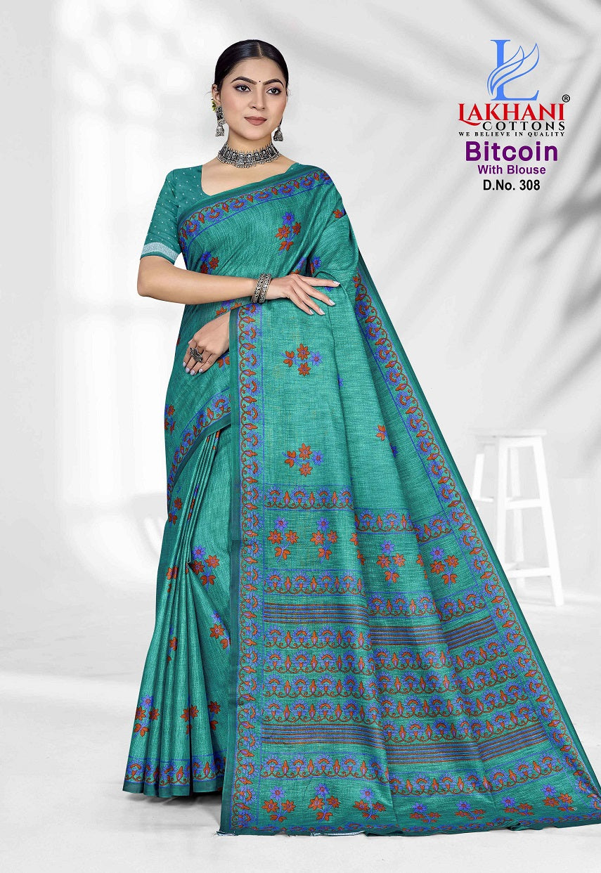 Bitcoin Vol 3 Lakhani Cotton Sarees Wholesale Price
