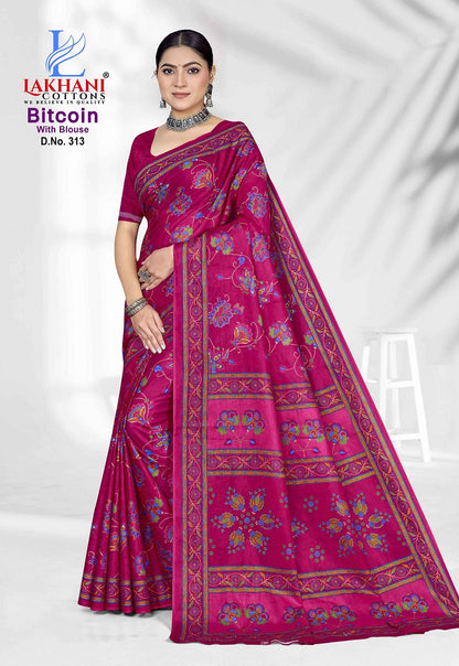 Bitcoin Vol 3 Lakhani Cotton Sarees Wholesale Price