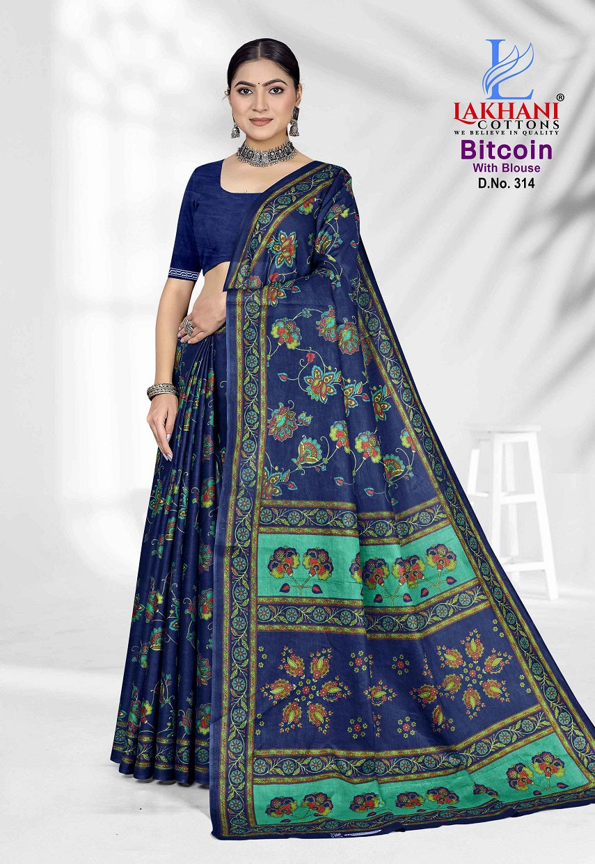 Bitcoin Vol 3 Lakhani Cotton Sarees Wholesale Price