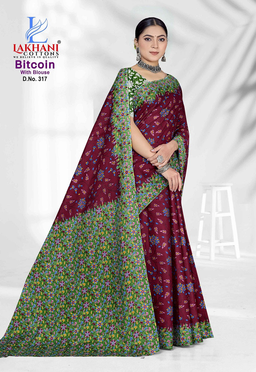 Bitcoin Vol 3 Lakhani Cotton Sarees Wholesale Price