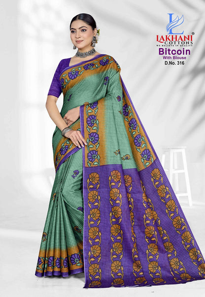 Bitcoin Vol 3 Lakhani Cotton Sarees Wholesale Price