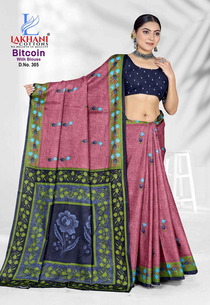 Bitcoin Vol 3 Lakhani Cotton Sarees Wholesale Price