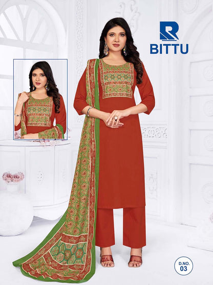 Bittu Dhabu Raashi Readymade Cotton Pant Suits Supplier Ahmedabad