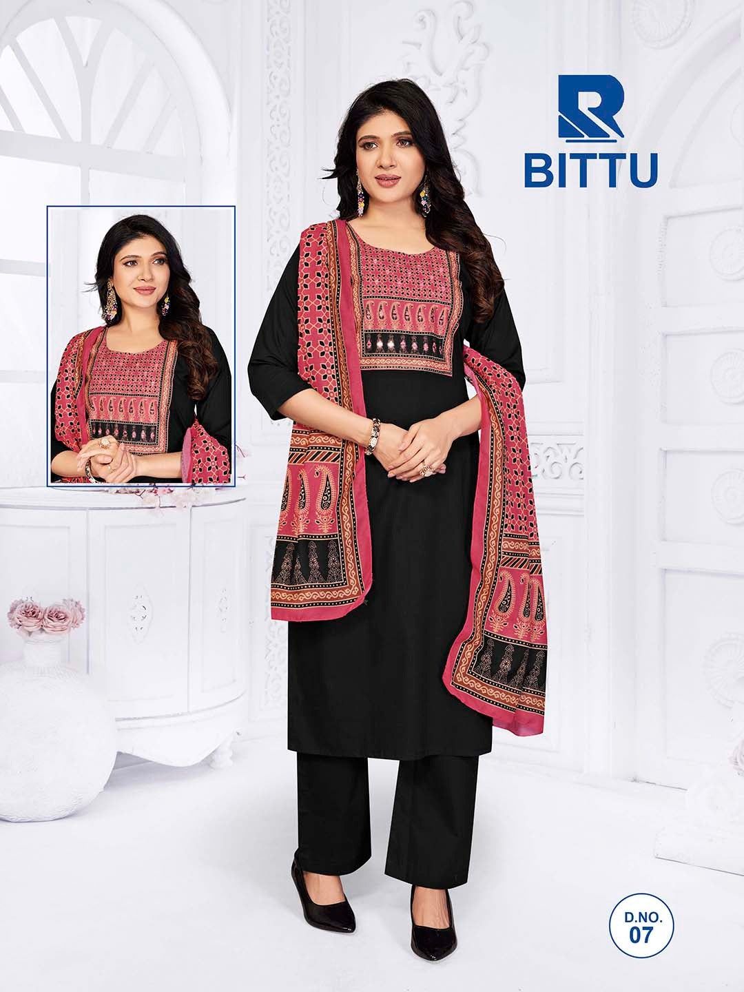 Bittu Dhabu Raashi Readymade Cotton Pant Suits Supplier Ahmedabad