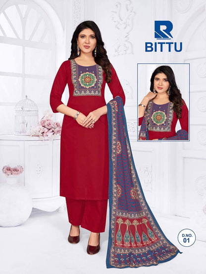 Bittu Dhabu Raashi Readymade Cotton Pant Suits Supplier Ahmedabad