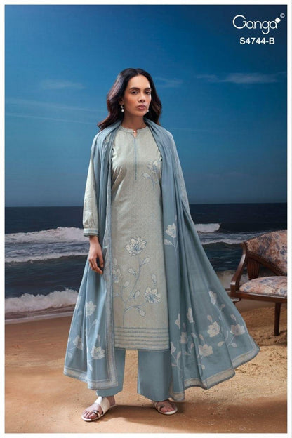 Bivana S4744 Ganga Cotton Plazzo Style Suits Manufacturer Gujarat