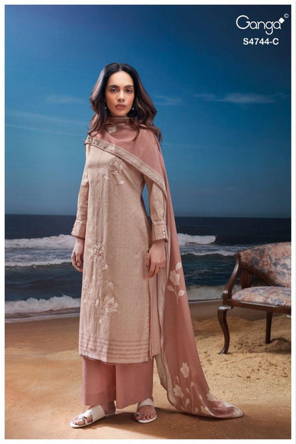 Bivana S4744 Ganga Cotton Plazzo Style Suits Manufacturer Gujarat