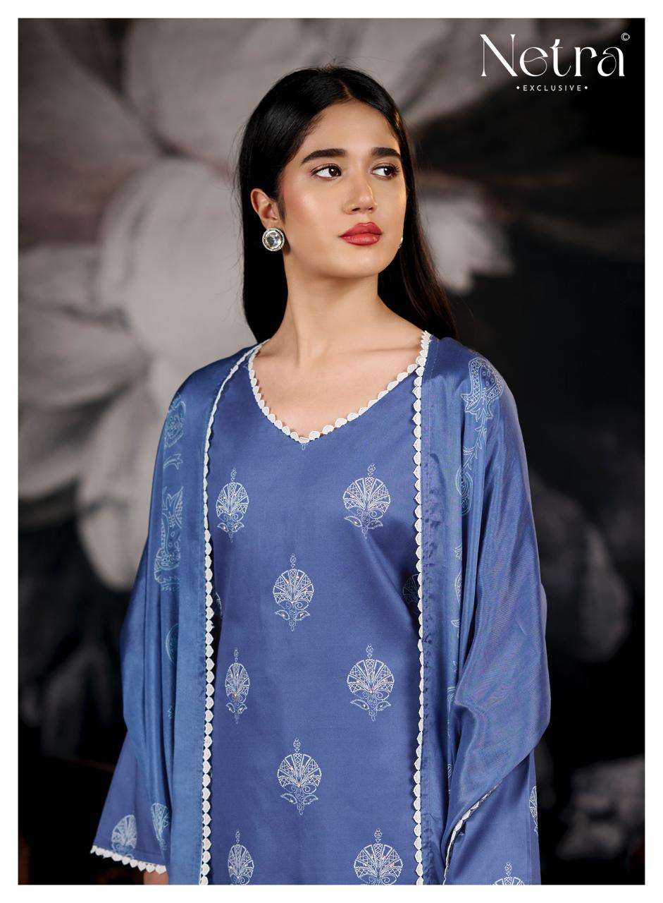 Bivora Netra Cotton Pant Style Suits Supplier