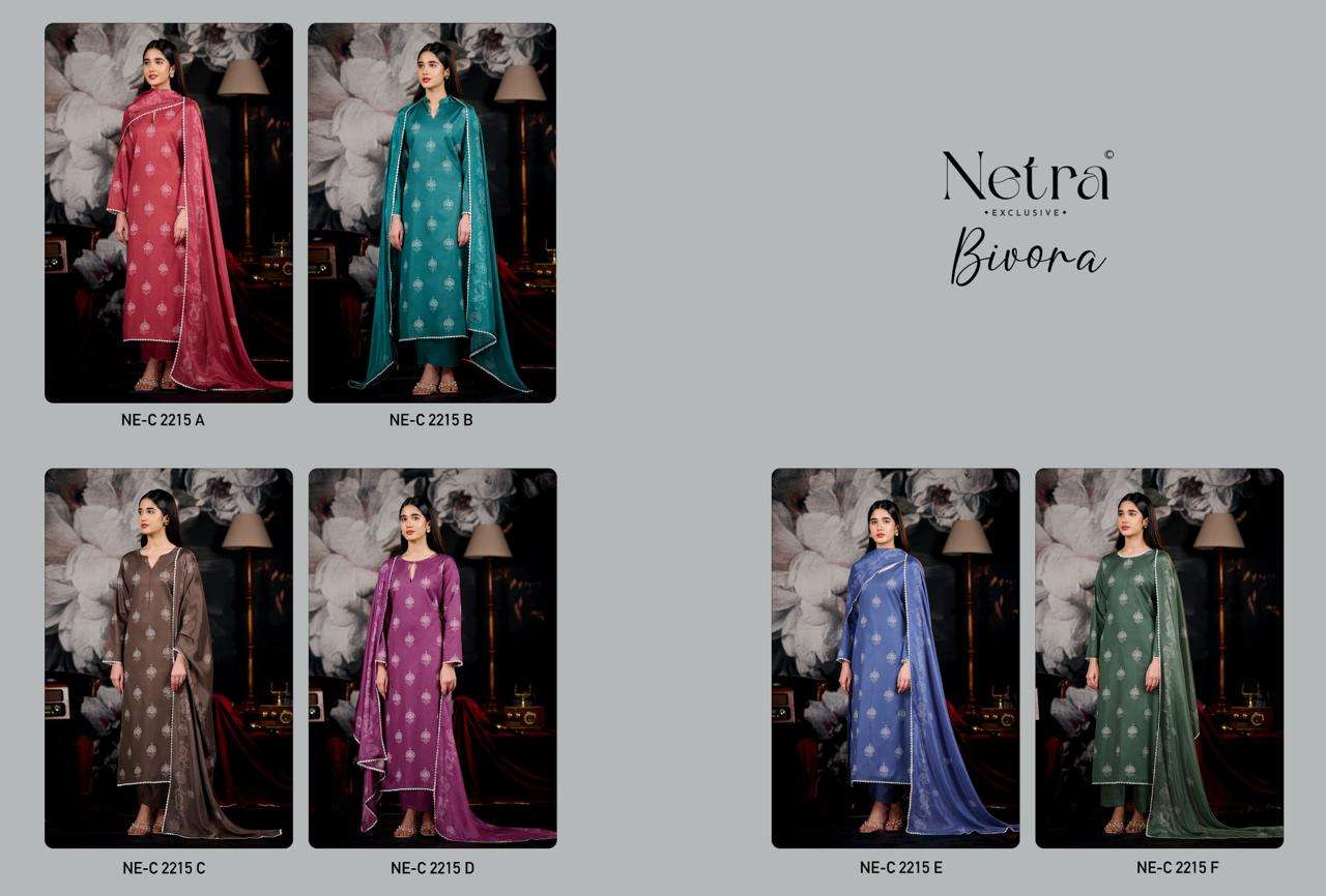 Bivora Netra Cotton Pant Style Suits Supplier