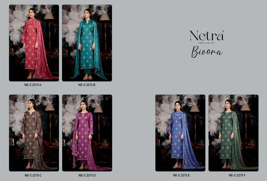 Bivora Netra Cotton Pant Style Suits Supplier