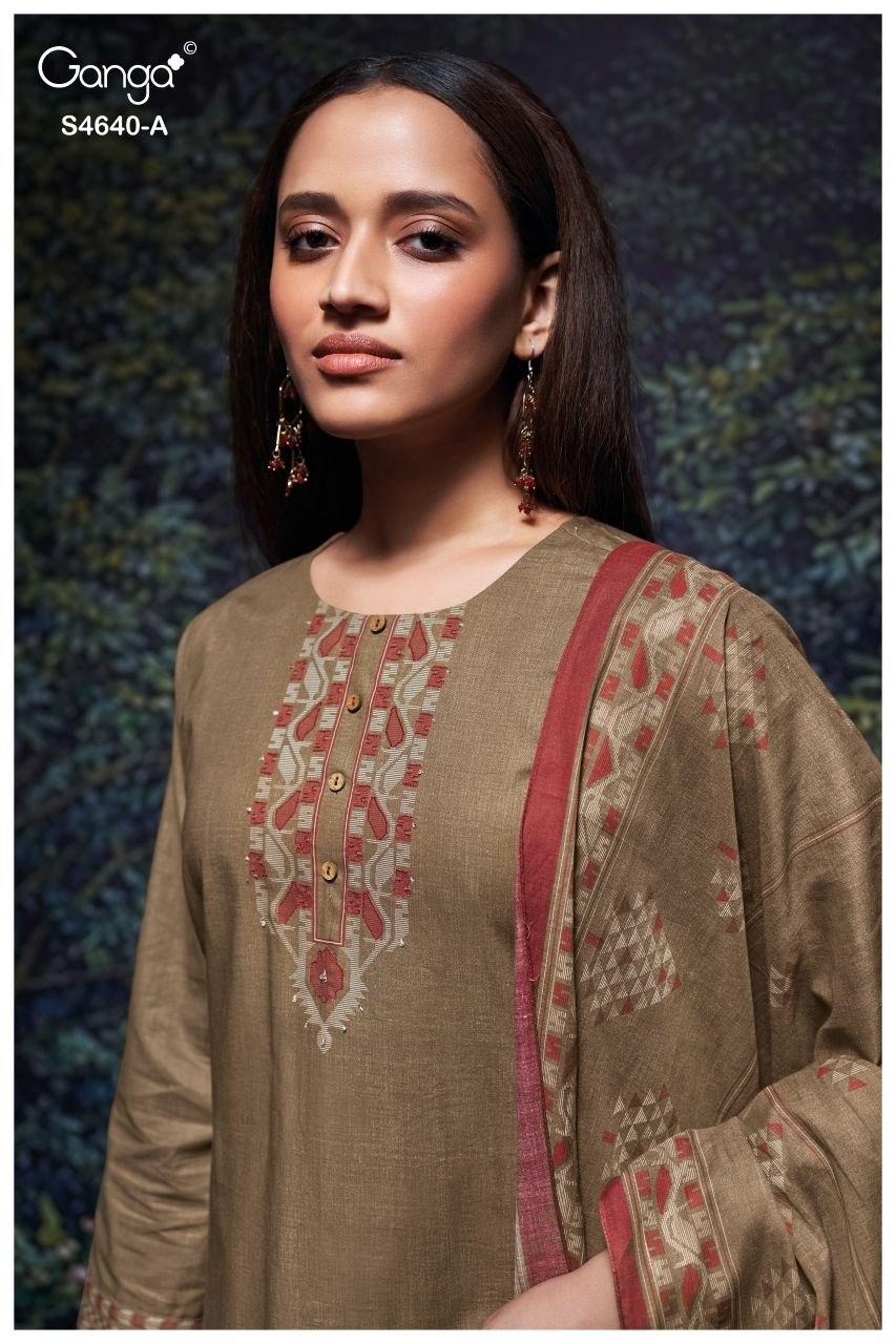 Bivora S4640 Ganga Cotton Plazzo Style Suits Wholesaler India