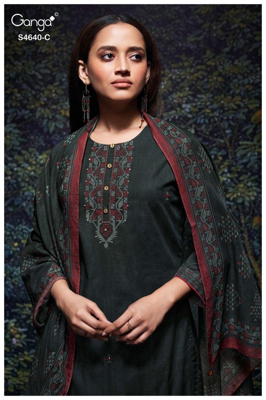Bivora S4640 Ganga Cotton Plazzo Style Suits Wholesaler India