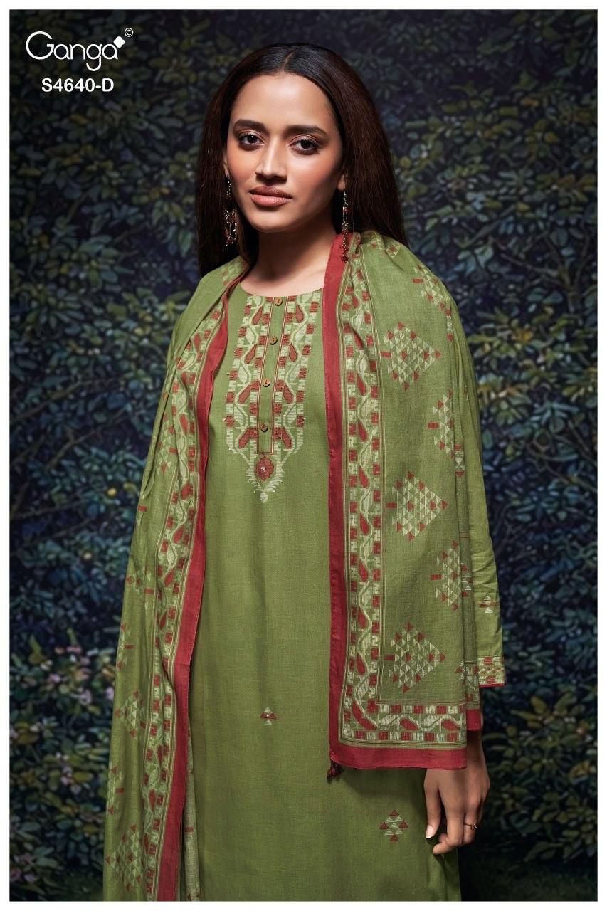 Bivora S4640 Ganga Cotton Plazzo Style Suits Wholesaler India