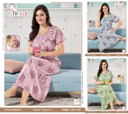 Bizy Lizy Belly Night Gowns Exporter India