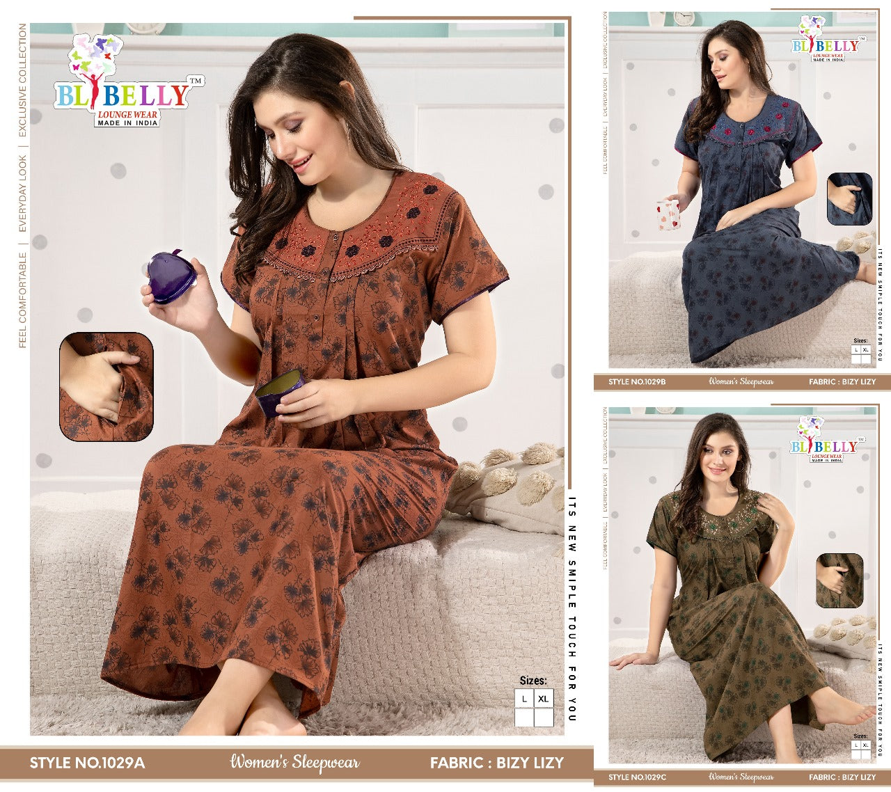 Bizy Lizy Belly Night Gowns Exporter India