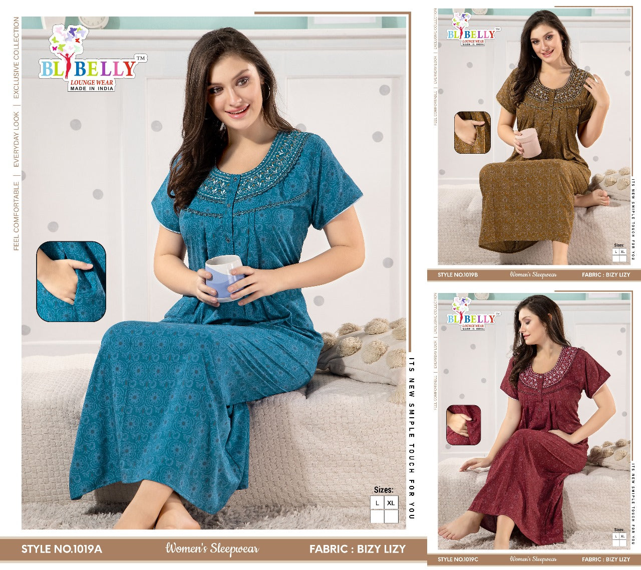 Bizy Lizy Belly Night Gowns Exporter India