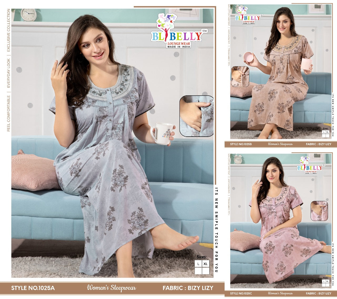 Bizy Lizy Belly Night Gowns Exporter India