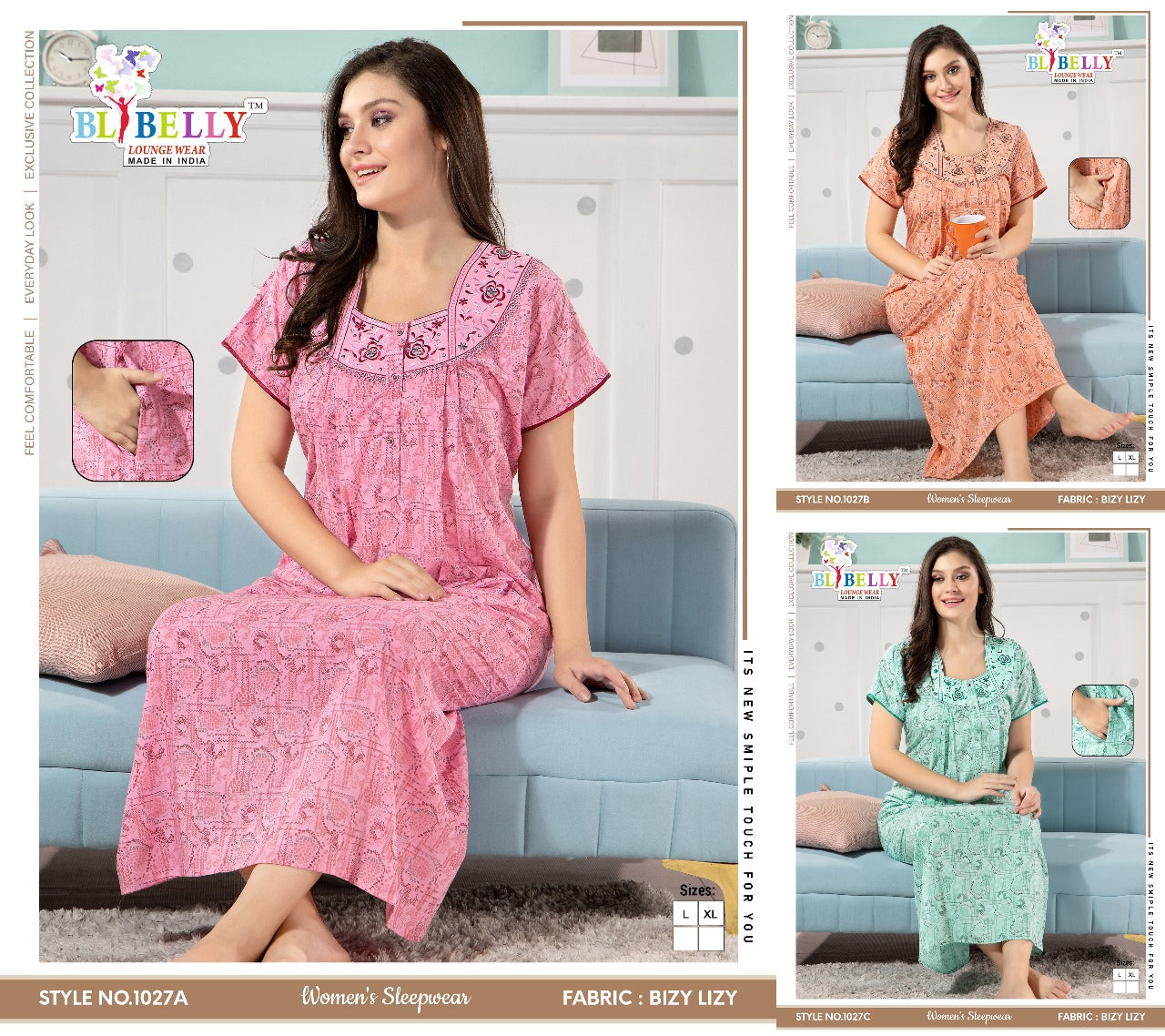Bizy Lizy Belly Night Gowns Exporter India