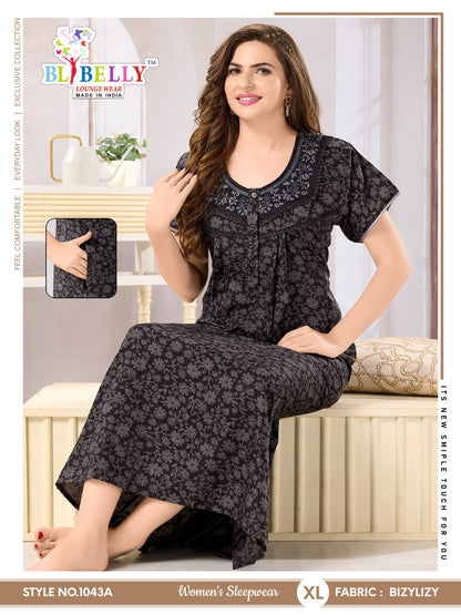 Bizylizy Belly Night Gowns Wholesaler India