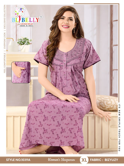 Bizylizy Belly Night Gowns Wholesaler India