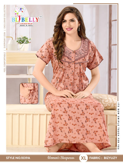 Bizylizy Belly Night Gowns Wholesaler India