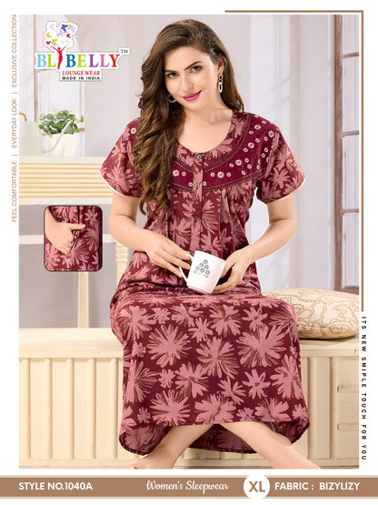 Bizylizy Belly Night Gowns Wholesaler India