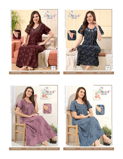 Bizzy Lizzy 070725 Belly Night Gowns Wholesaler Gujarat