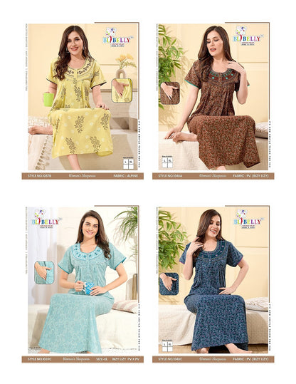 Bizzy Lizzy 070725 Belly Night Gowns Wholesaler Gujarat