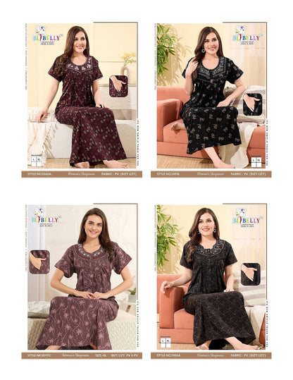 Bizzy Lizzy 070725 Belly Night Gowns Wholesaler Gujarat