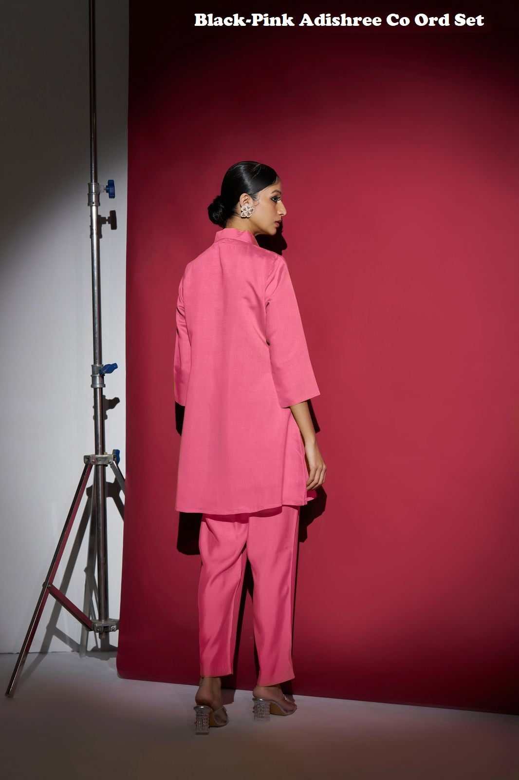 Black-Pink Adishree Roman Co Ord Set Exporter