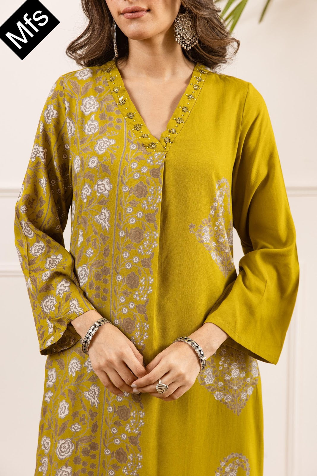 Black-Yellow Mfs Rayon Co Ord Set Wholesale Rate