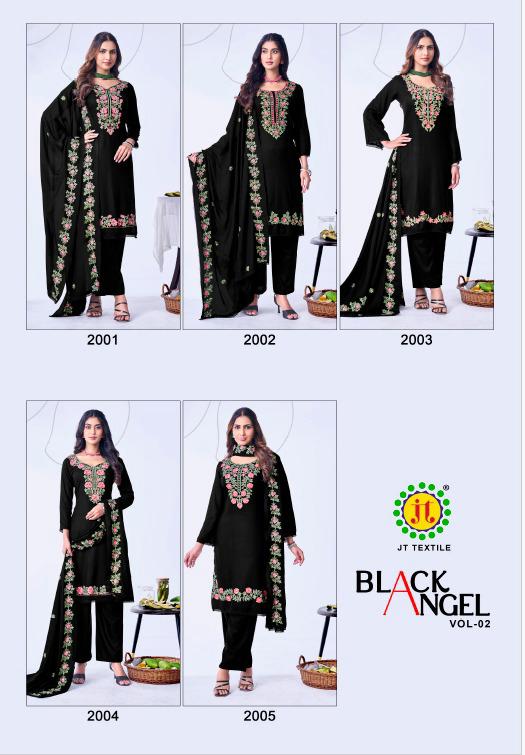 Black Angel Vol 2 Jt Rayon Pant Style Suits Wholesaler India