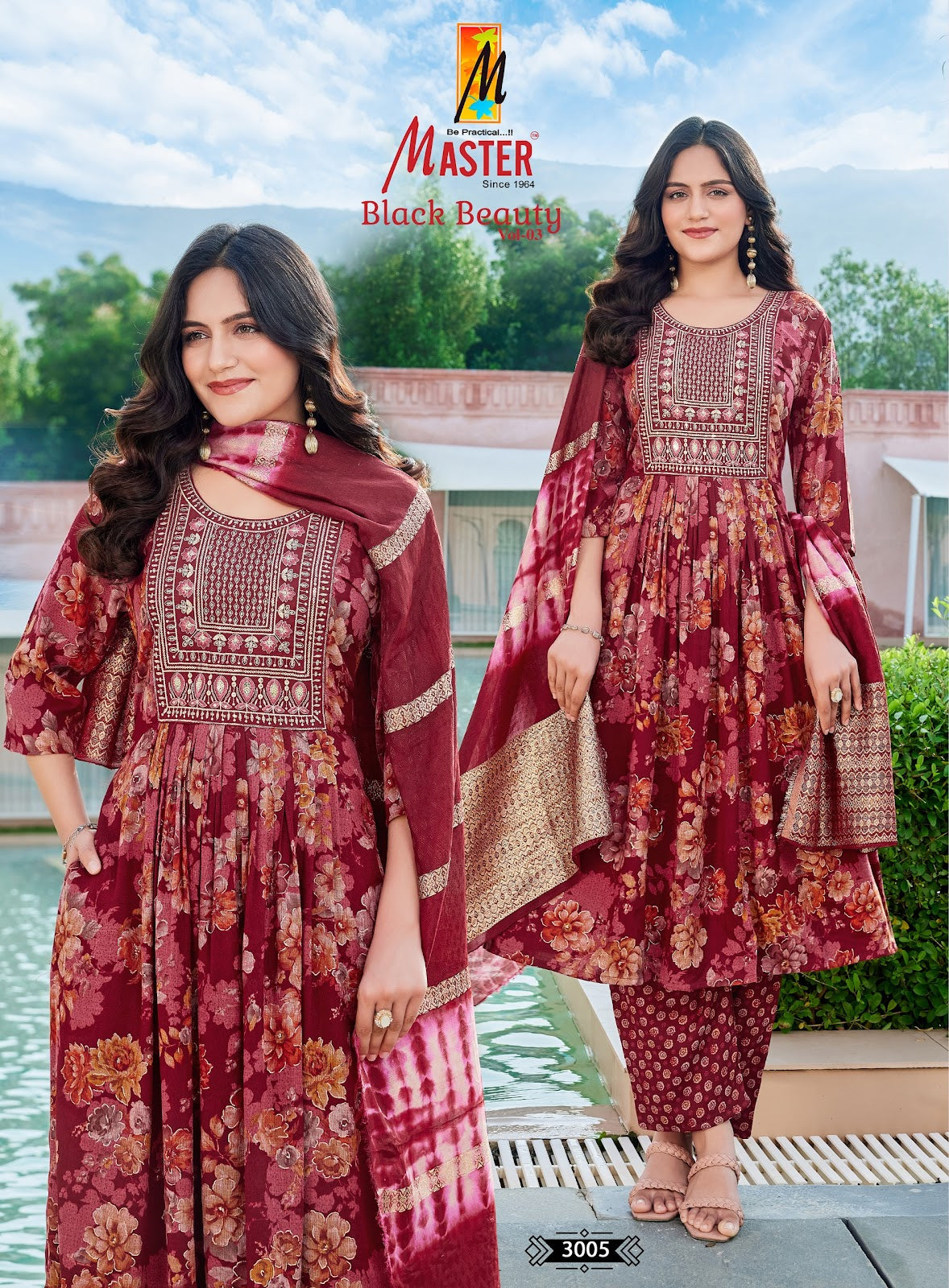 Black Beauty Vol 3 Master Capsule Readymade Anarkali Suits Supplier India
