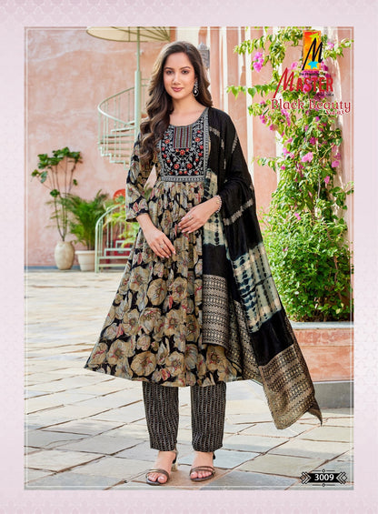 Black Beauty Vol 3 Master Capsule Readymade Anarkali Suits Supplier India