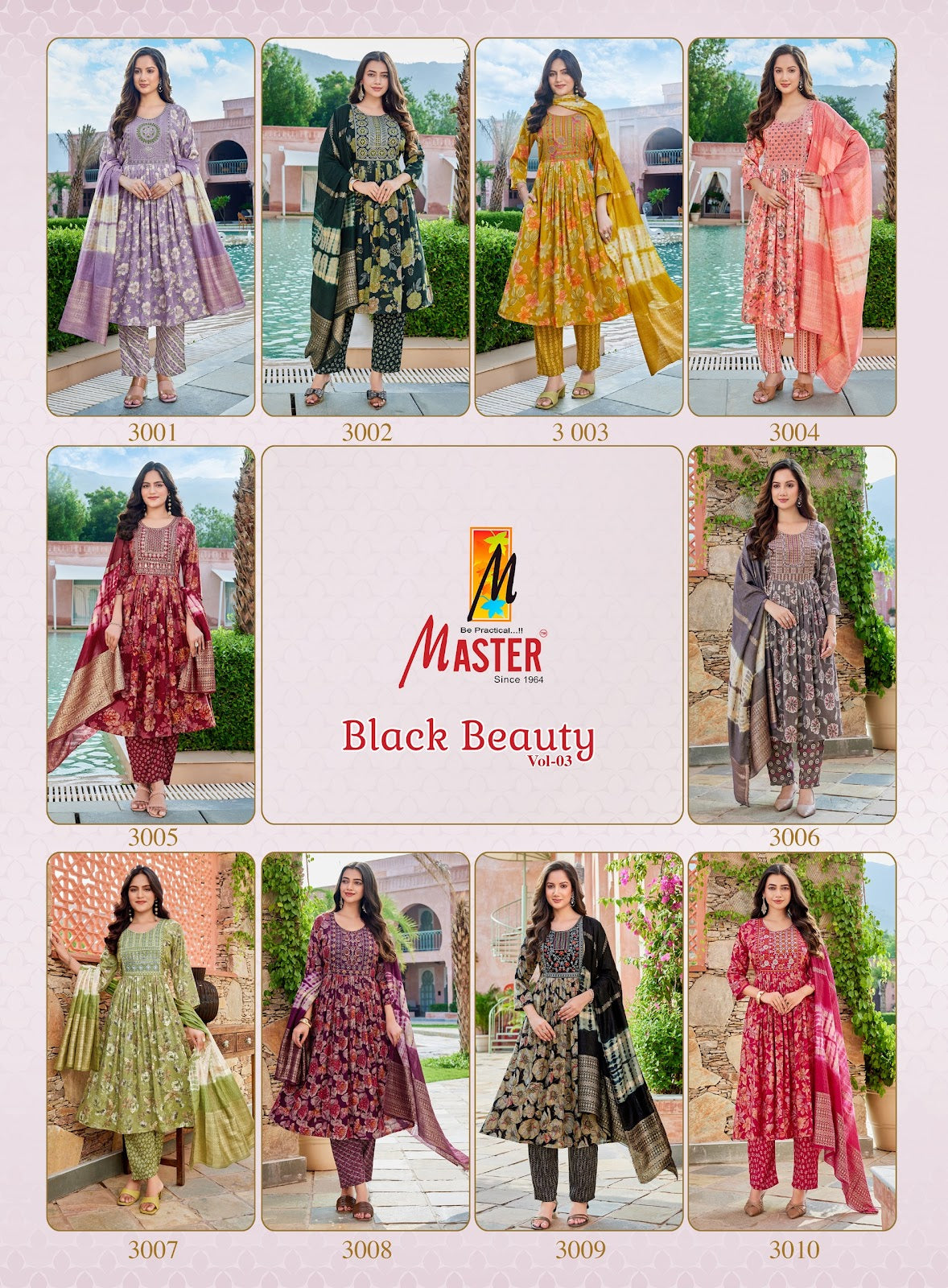 Black Beauty Vol 3 Master Capsule Readymade Anarkali Suits Supplier India
