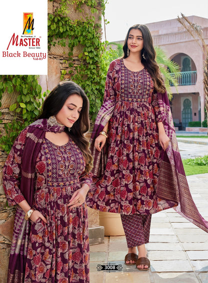 Black Beauty Vol 3 Master Capsule Readymade Anarkali Suits Supplier India