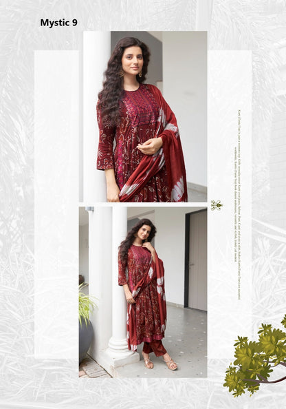Black Beauty Vol 4 Mystic 9 Reyon Readymade Pant Style Suits Wholesale