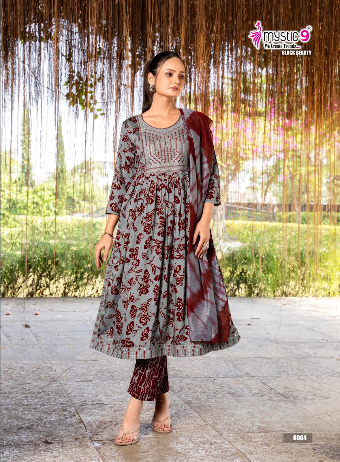 Black Beauty Vol 6 Mystic 9 Rayon Readymade Pant Style Suits Supplier Ahmedabad