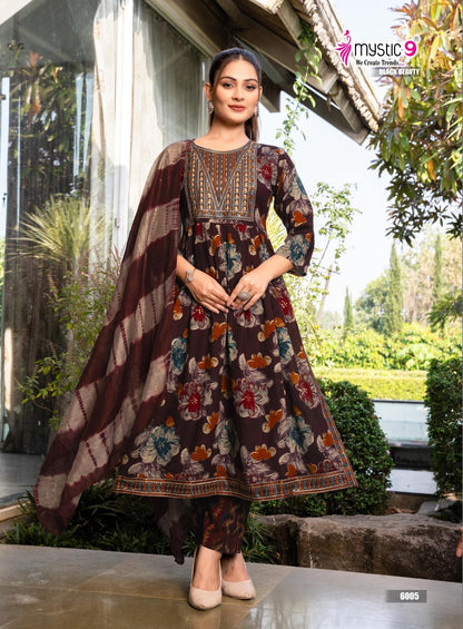 Black Beauty Vol 6 Mystic 9 Rayon Readymade Pant Style Suits Supplier Ahmedabad