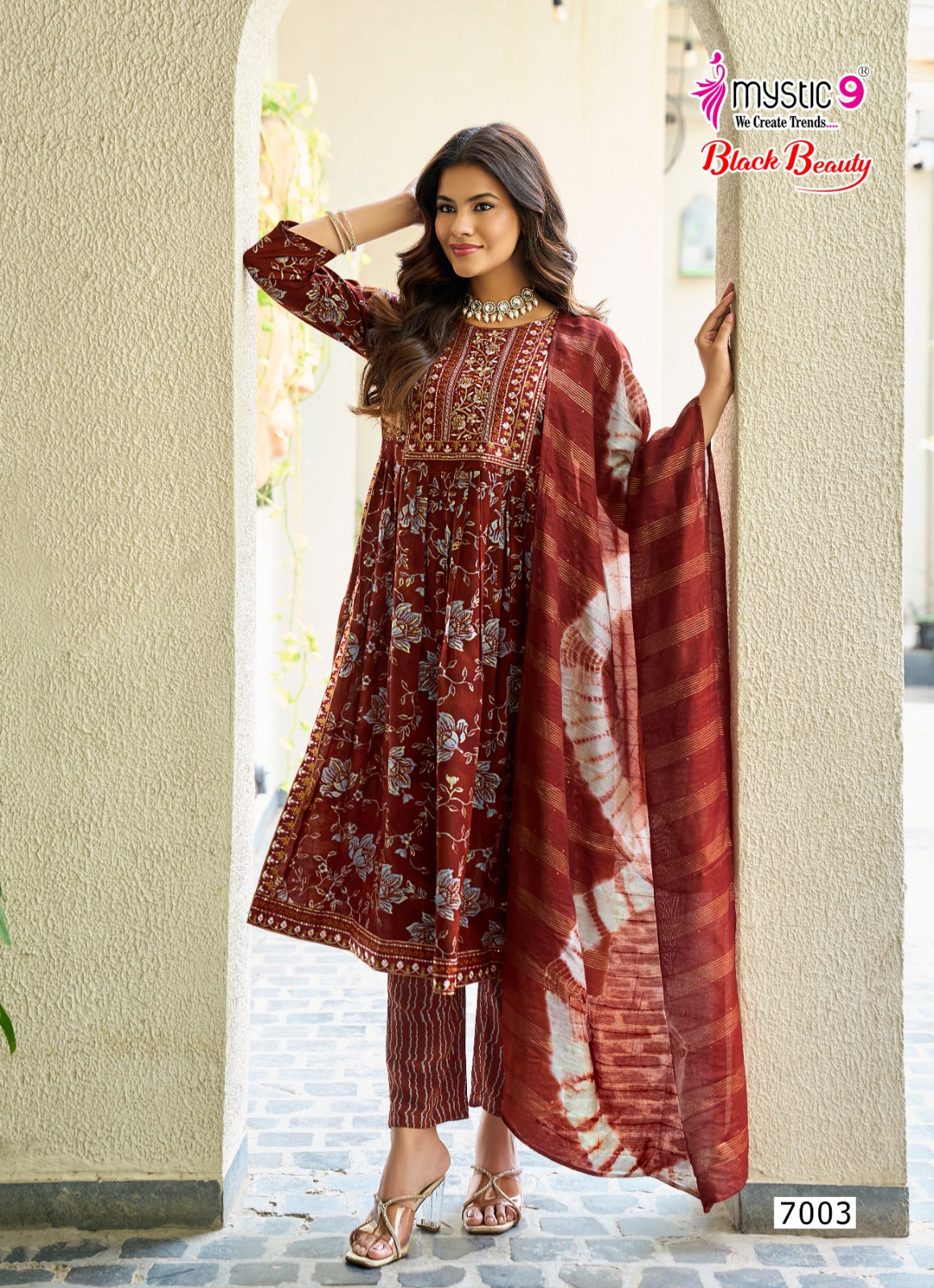 Black Beauty Vol 7 Mystic 9 Rayon Readymade Pant Style Suits Wholesale Rate