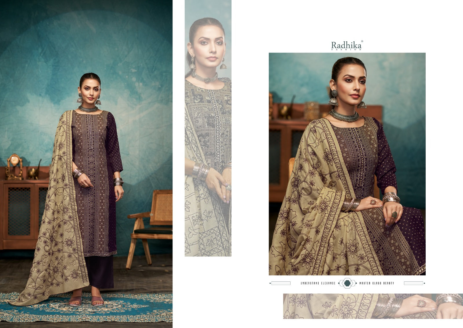Black Berry Vol 15 Radhika Fashion Azara Cotton Karachi Salwar Suits Wholesaler Gujarat